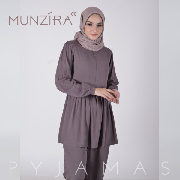 Piyama Basic Rayon Uniqlo - Munzira - Grey